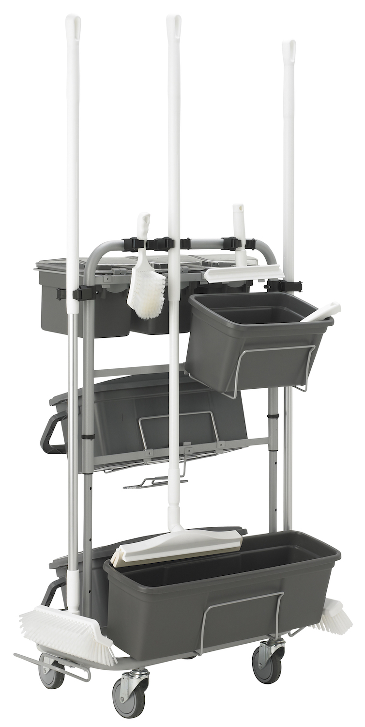 Slimliner Cleaning Trolley, 40 cm, Grey