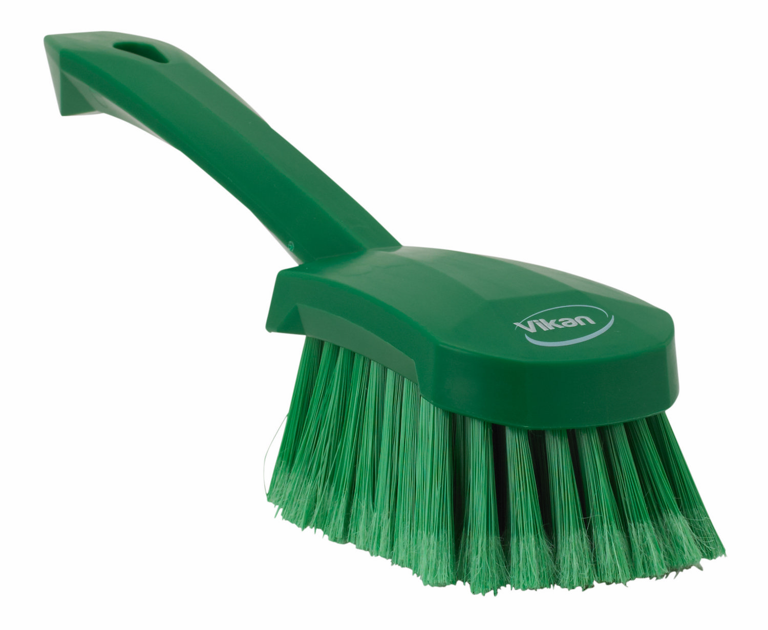 Washing Brush w/short Handle, 270 mm, Soft/split, Green