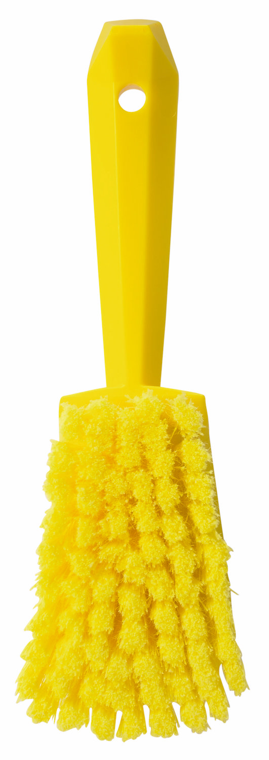 Washing Brush w/short Handle, 270 mm, Soft/split, Yellow