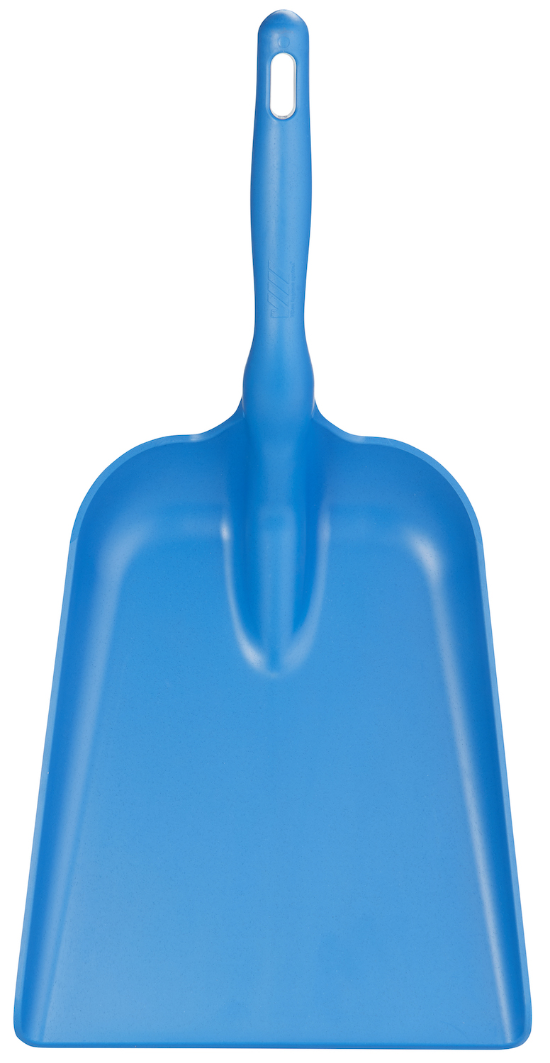 Vikan Hand shovel, Metal Detectable, 327 x 271 x 50 mm, 550 mm, Blue