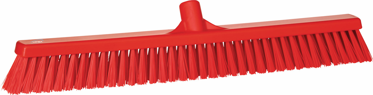 Broom, 610 mm, Soft/hard, Red