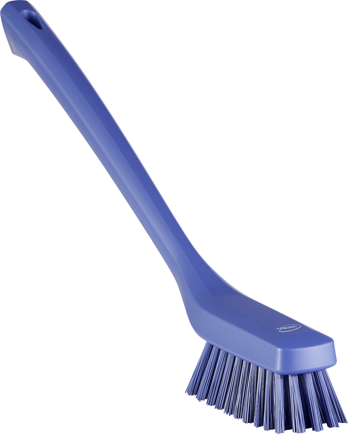 Narrow Cleaning Brush with Long Handle, 420 mm, Hard, Purple