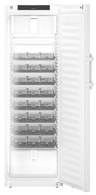 Liebherr HMFvh 4001 pharmaceutical refridgerator, +5 °C, 235 L, with medicine drawers, fan-assisted cooling, compliant with DIN 13277, steel door