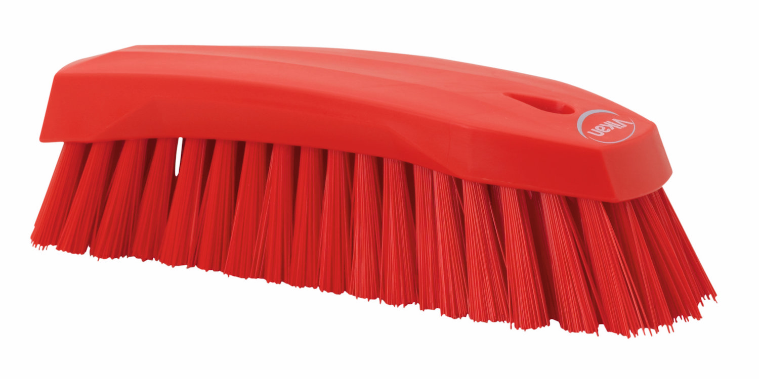 Vikan Hand Brush L, 200 mm, Hard, Red