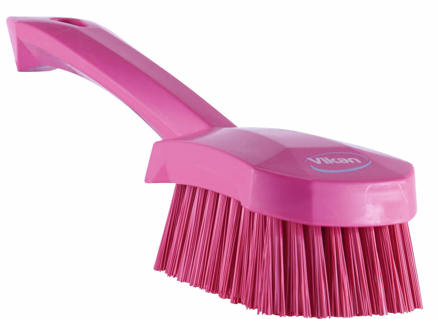 Washing Brush w/short Handle, 270 mm, Hard, Pink