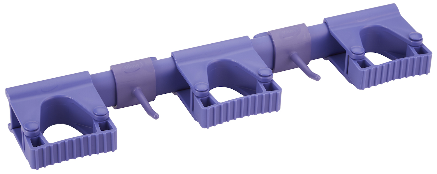 Vikan Hygienic Hi-Flex Wall Bracket System, 420 mm, Purple