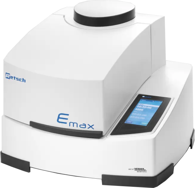 Retsch High Energy Ball Mill Emax, 200–240 V, 50/60 Hz, with 2 grinding stations Retsch High Energy Ball Mill Emax, 200–240 V, 50/60 Hz, with 2 grinding stations