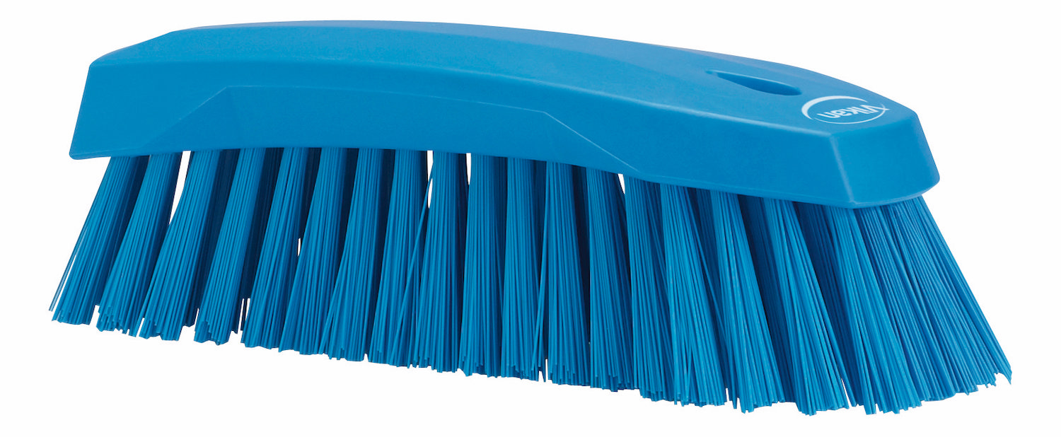 Vikan Hand Brush L, 200 mm, Hard, Blue