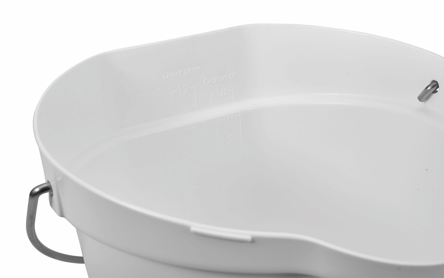 Bucket, 12 Litre, White