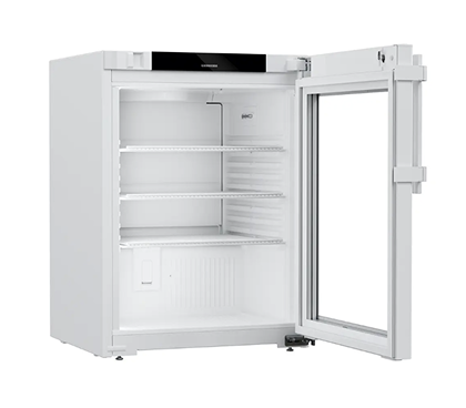 Liebherr HMTvh 1511 pharmaceutical refridgerator, +5 °C, 97 L, fan-assisted cooling, compliant with DIN 13277, glass door Liebherr HMTvh 1511 pharmaceutical refridgerator, +5 °C, 97 L, fan-assisted cooling, compliant with DIN 13277, glass door