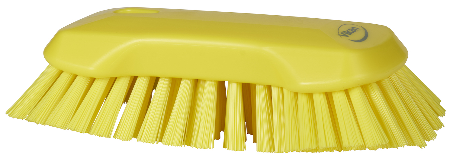 Vikan XL Hand Brush, 230 mm, Very hard, Yellow