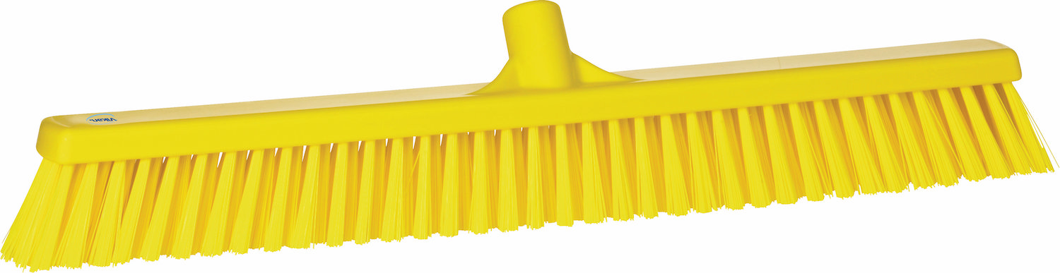 Broom, 610 mm, Soft/hard, Yellow