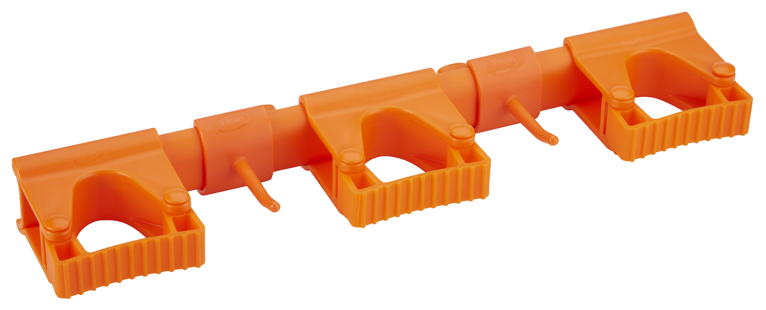 Vikan Hygienic Hi-Flex Wall Bracket System, 420 mm, Orange