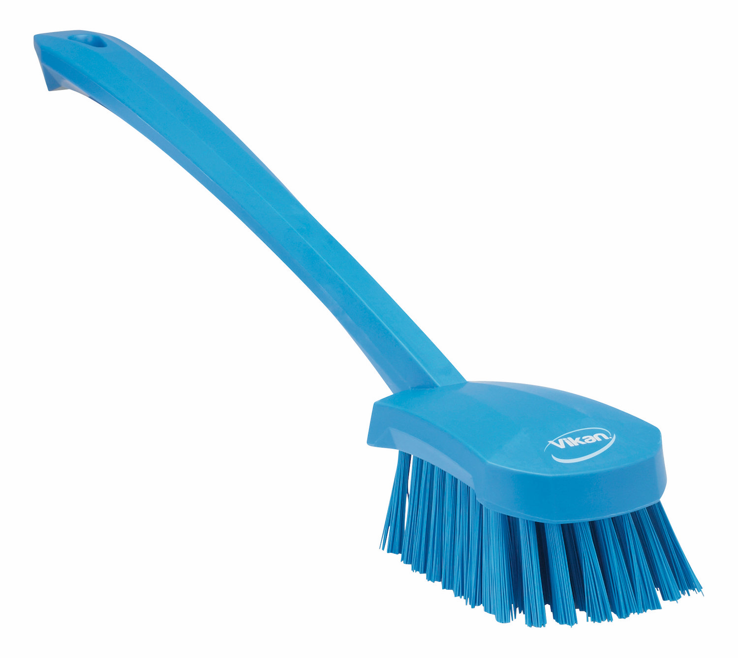 Vikan Washing Brush w/long handle, 415 mm, Hard, Blue